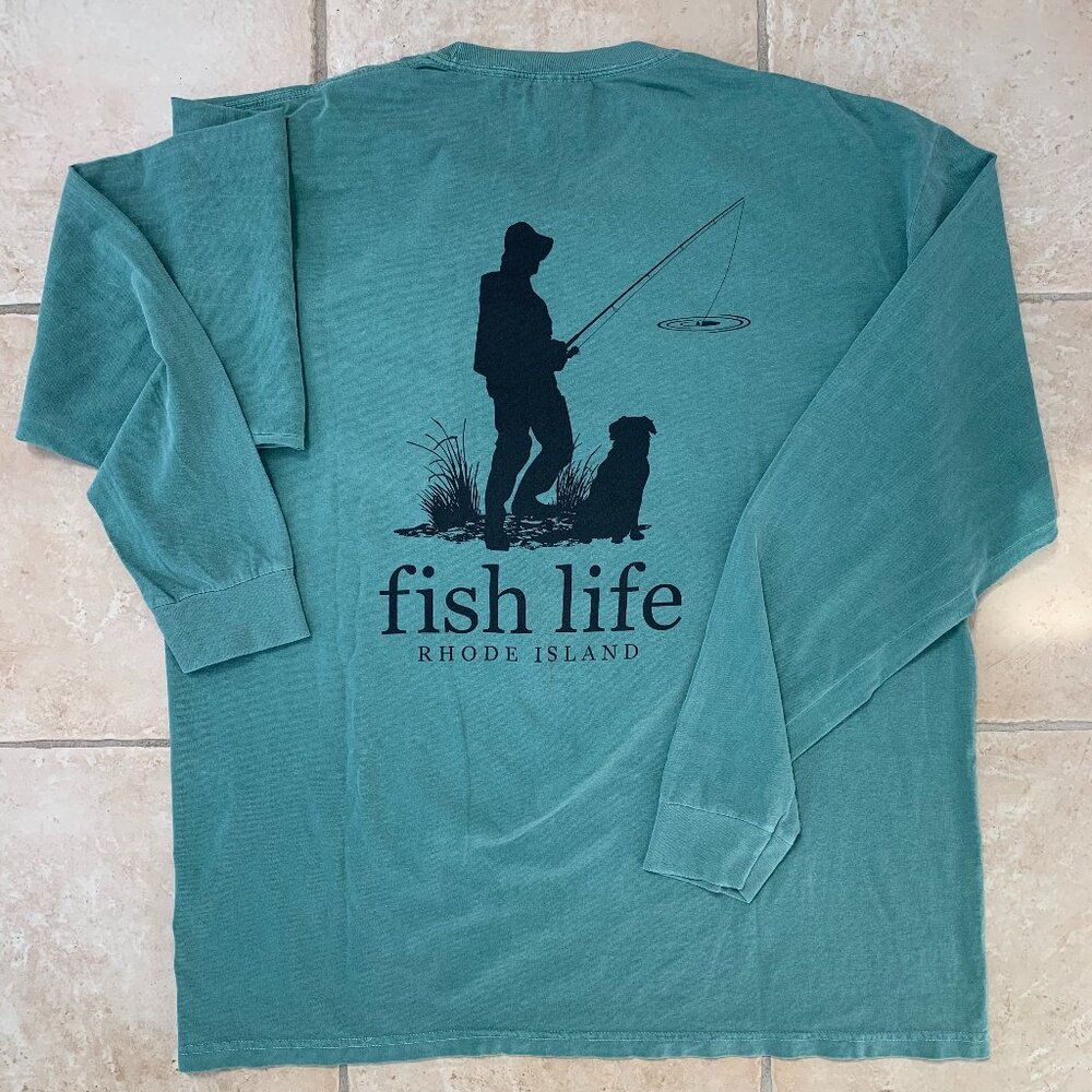 Men's Rhode Island Fish Life Cotton Top NWOT